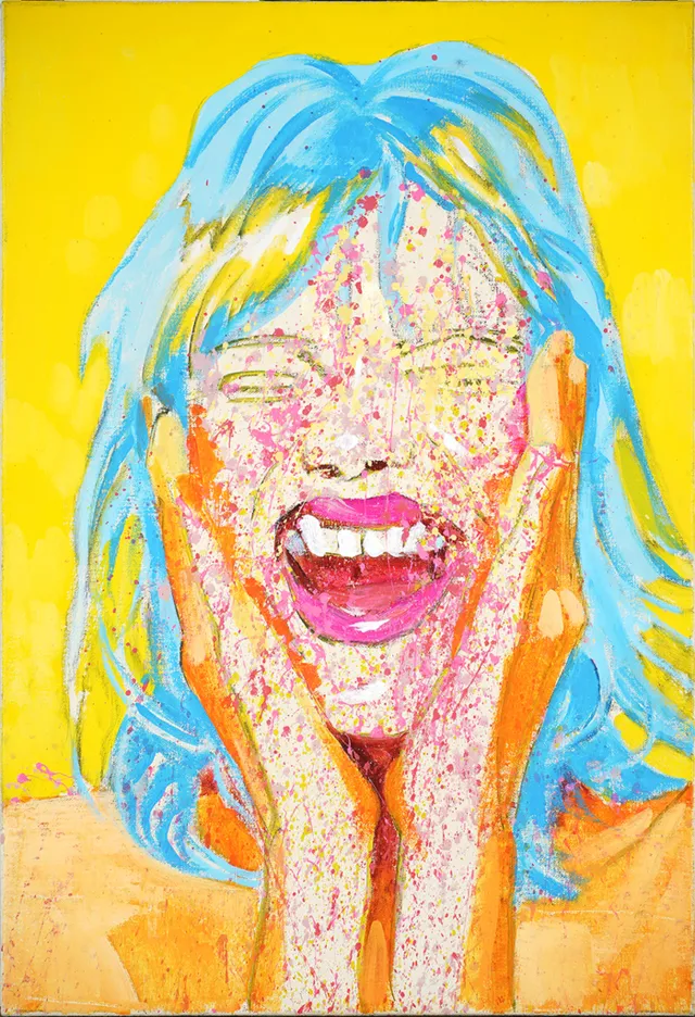 Freude, 2023, Acryl auf Leinwand, 95X60cm