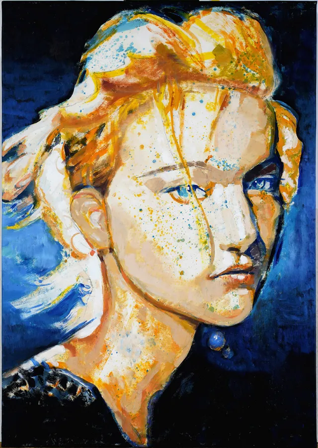 Model Nr.40, 2020, Öl & Acryl auf Hanji(koreanischem Papier), 100X70Cm