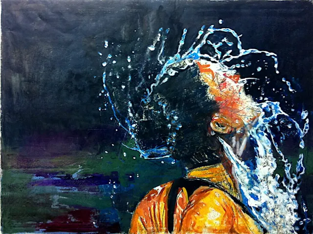Splash2016 2014_16 Öl auf Hanji150X200Cm
