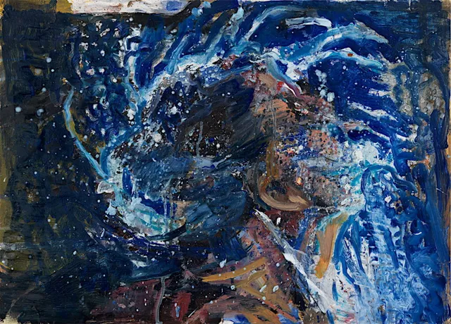 Spritzer 2013 Öl auf Kalenderpapier 40X57cm