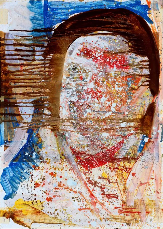 Südwestwind 2011 Öl auf Kalenderpapier 57X40cm