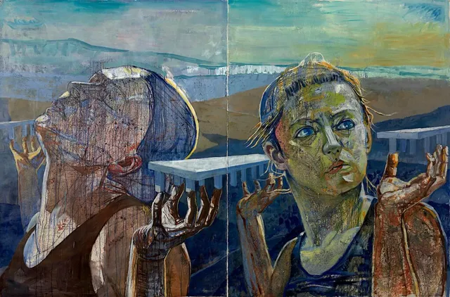 Tag&Nacht Öl auf Hanji 270X400cm 2010-13