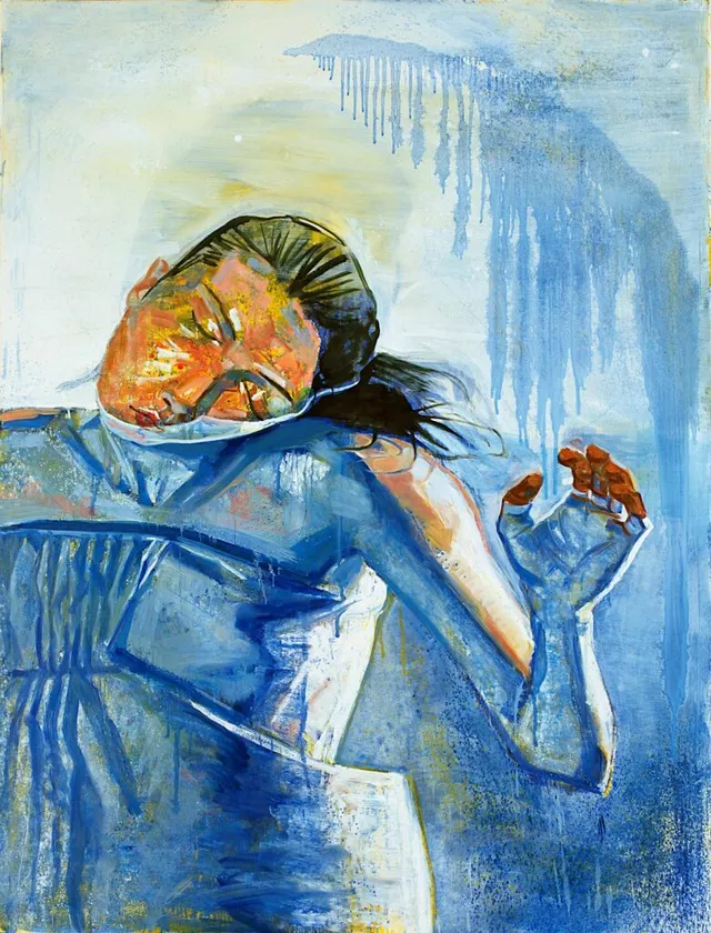 kalter Engel Öl auf Hanji 200X150cm 2012